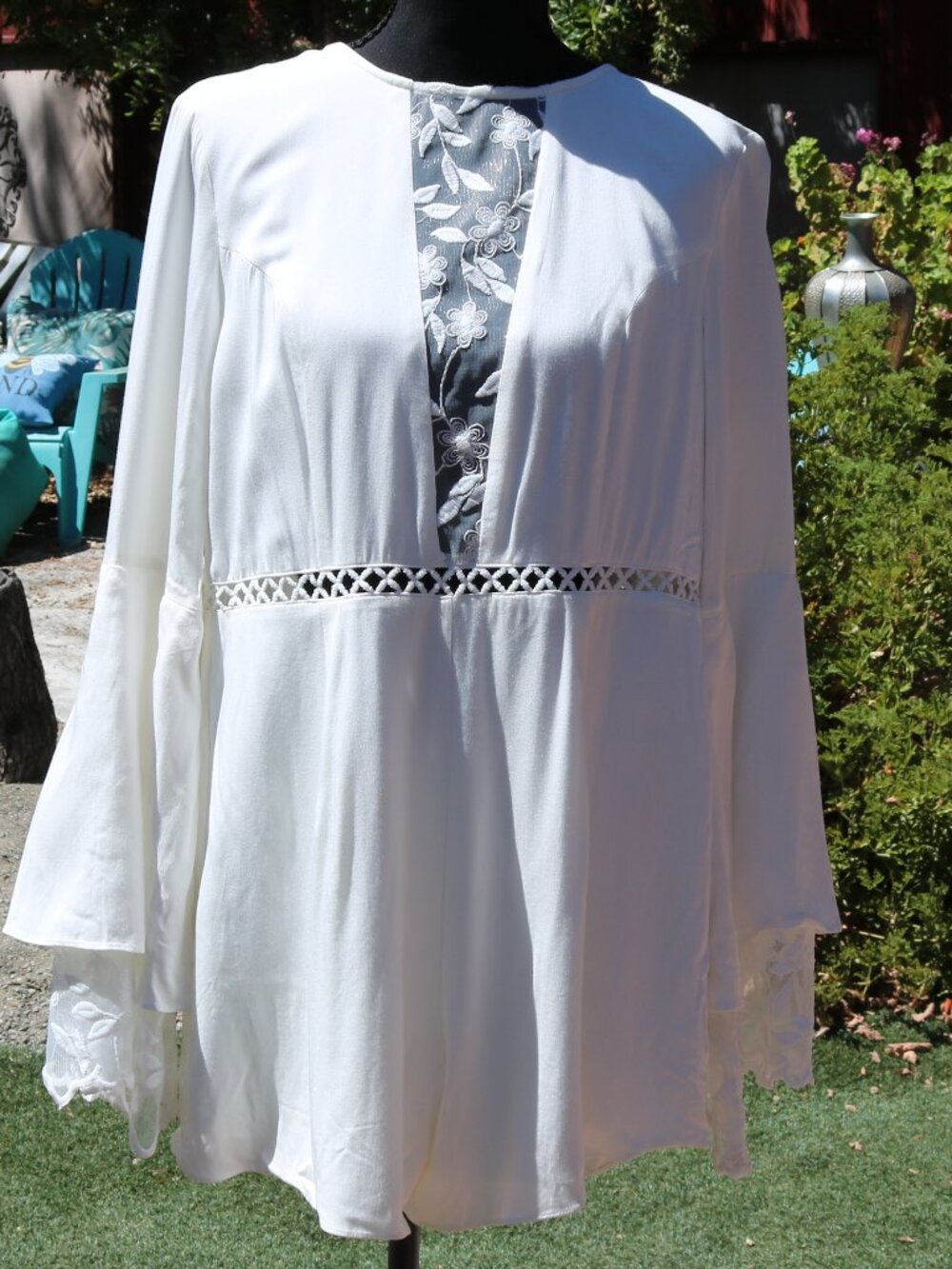Chiffon Bell-Sleeve Playsuit / Romper from Australia!
